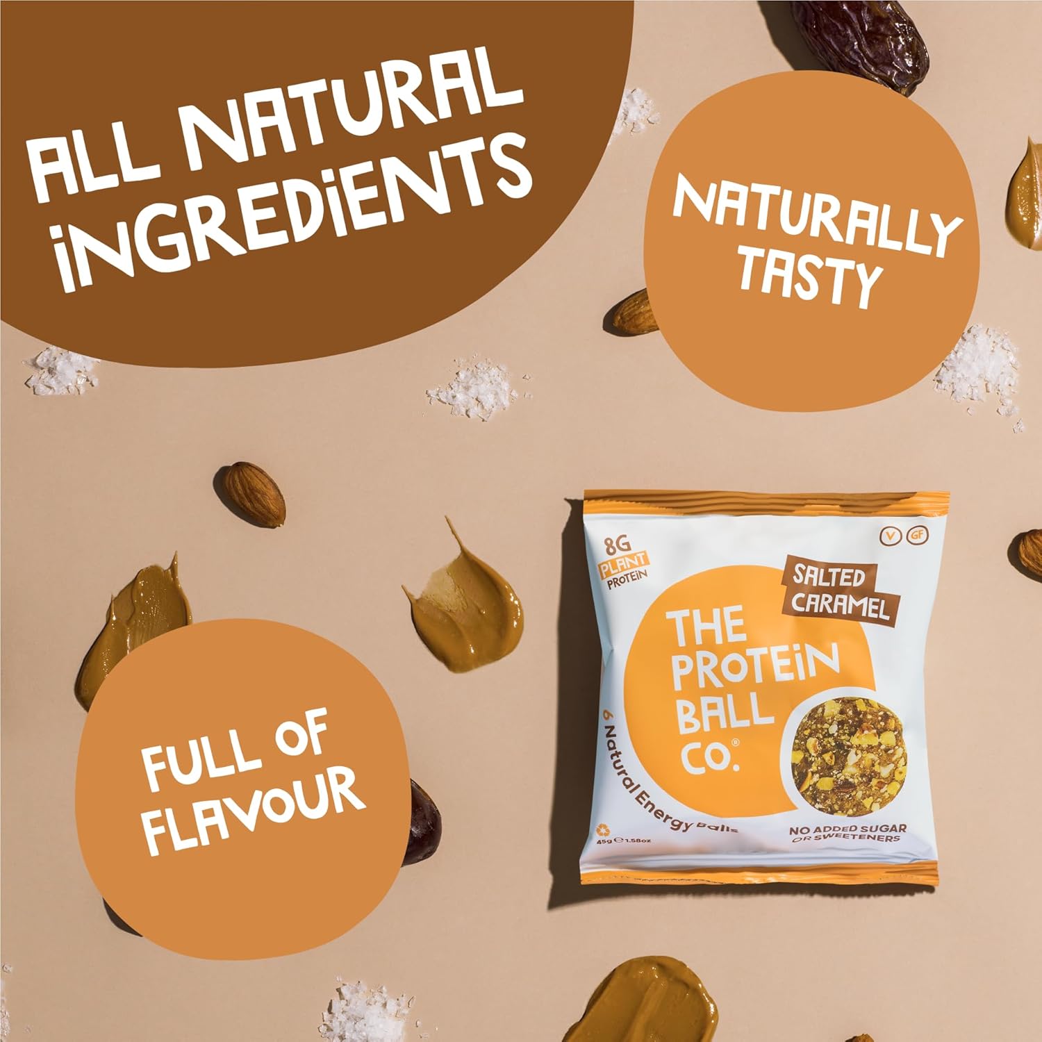 Protein Balls Coffee Oat Muffin by The Protein Ball Co - 100% Natural, Vitamin Enriched, Protein Snacks - 10 x 45g Bags - High Fibre, Gluten Free, No Added Sugar : Amazon.co.uk: Health & Personal Care