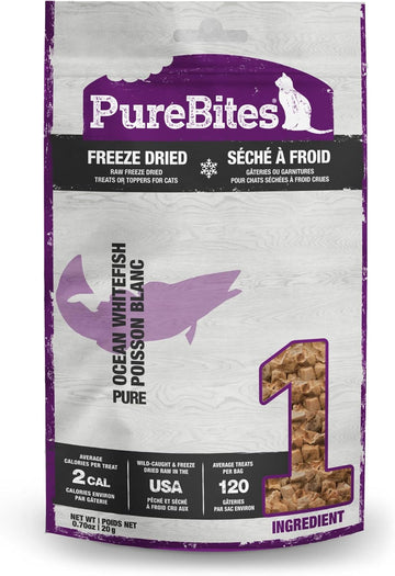 Purebites Ocean Whitefish For Cats, 0.70Oz / 20 G- Value Size