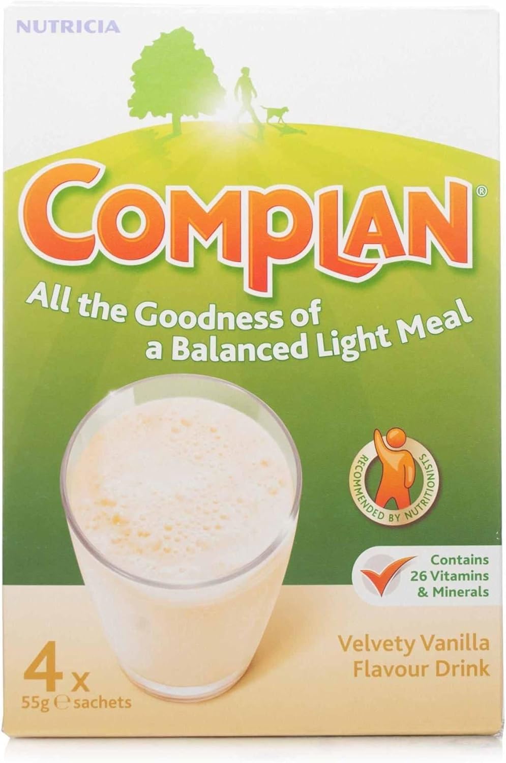 THREE PACKS of Complan Vanilla 4 x 55g Sachets : Amazon.co.uk: Health & Personal Care