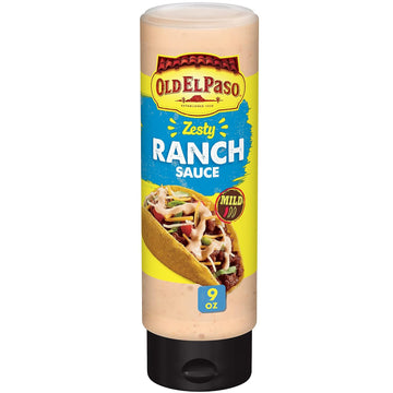Old El Paso Taco Sauce, Zesty Ranch Sauce, Squeeze Bottle, 9 oz
