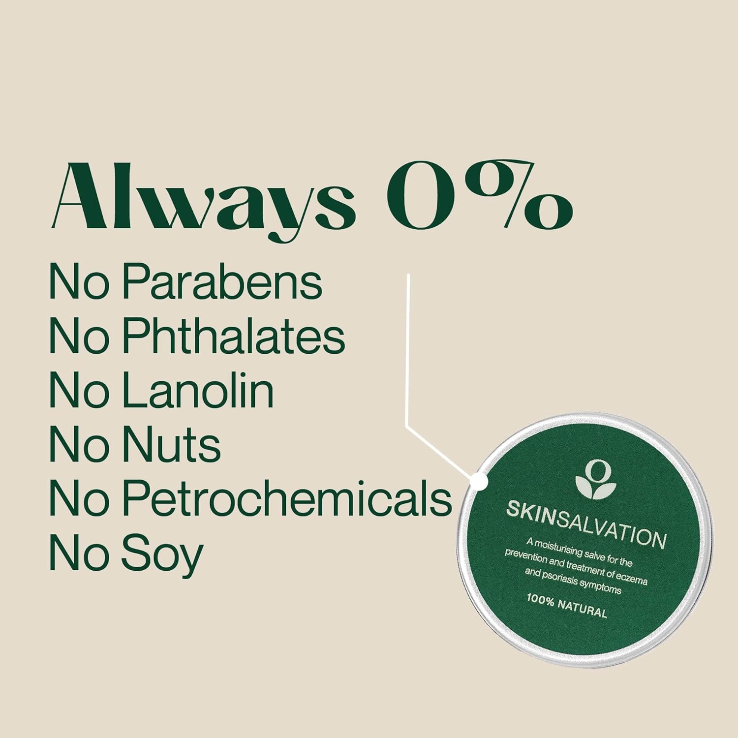 Balmonds Skin Salvation Moisturising Balm 30ml - Natural Eczema & Psoriasis Treatment Suitable for All Ages, Handmade in UK