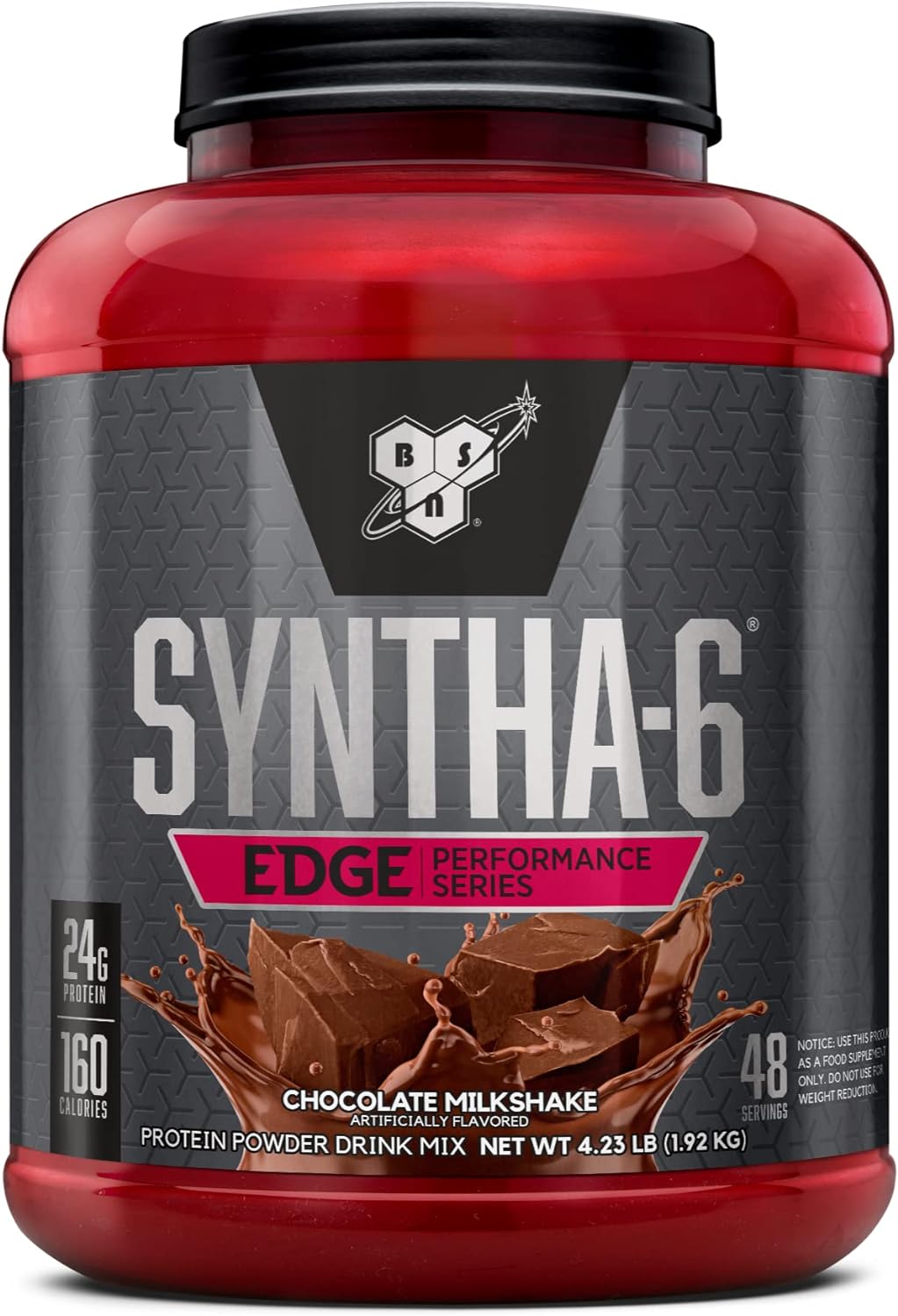 BSN SYNTHA-6 Edge Protein Powder, Chocolate with Hydrolyzed Whey, Mice