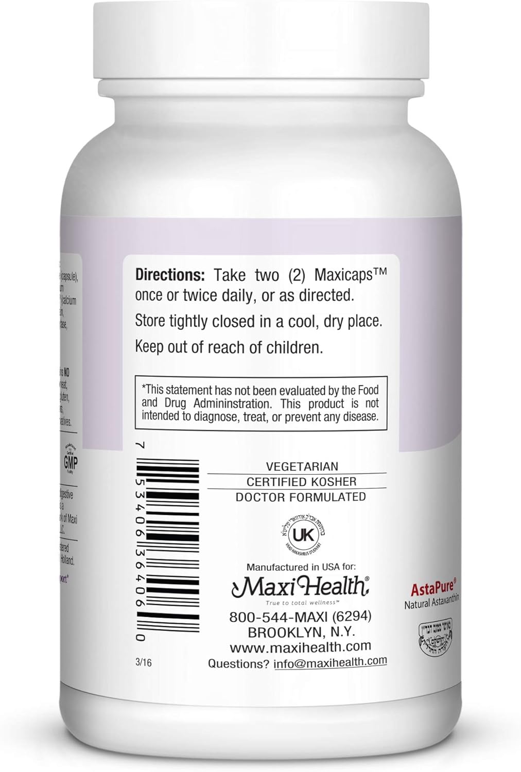 Maxi Vision to The Max Complete Vision Support Capsules, 60 Count : Health & Household