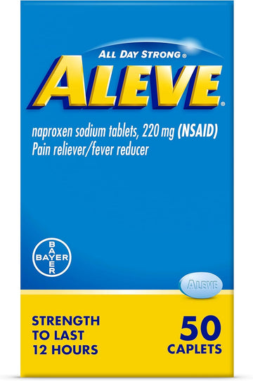 Aleve Pain Relief Naproxen Sodium Caplets - 50 Count
