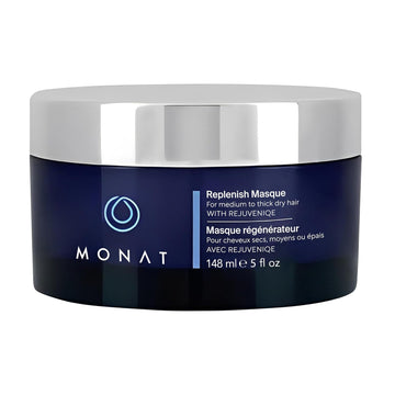 MONAT Replenish™ Masque Infused with Rejuveniqe® - Hair Masque that Deeply Condition Medium to Thick Hair. Hydrating Hair Mask w/ Pea Extract & Vegan UV Protectant - Net Wt. 148 ml ? 5.0 fl. oz