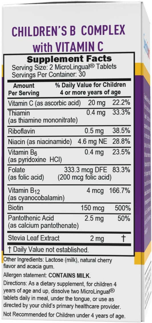 Superior Source Child B-Complex Vitamins (60 Tablets)