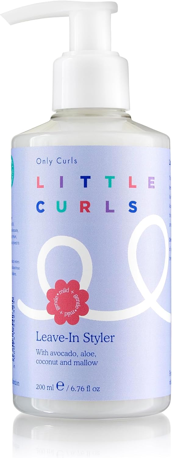 Only Curls Little Curls Leave-In Styler, 200Ml, Kids Curl Cream, Moisturise, Smoothes & Defines, Lightweight & Gentle, Easy Styling Routine, Vegan & Cruelty Free, For All Curly Hair Types