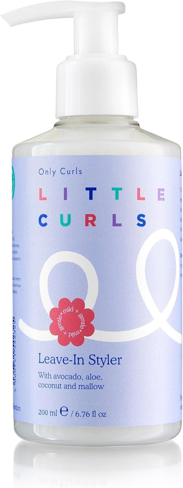 Only Curls Little Curls Leave-In Styler, 200Ml, Kids Curl Cream, Moisturise, Smoothes & Defines, Lightweight & Gentle, Easy Styling Routine, Vegan & Cruelty Free, For All Curly Hair Types