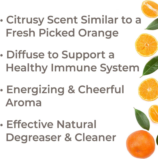 Plant Therapy Sweet Orange Organic Essential Oil 100% Pure, Usda Certified Organic, Undiluted, Natural Aromatherapy, Therapeutic Grade 10 Ml (1/3 Oz)