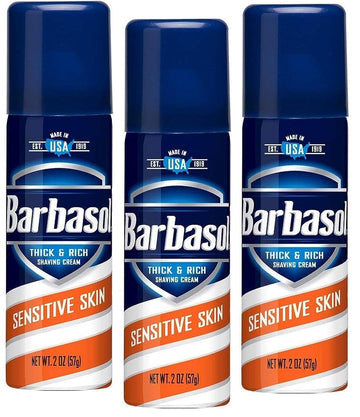 Barbasol Sensitive Skin Thick And Rich Shaving Cream, 10 Ounce