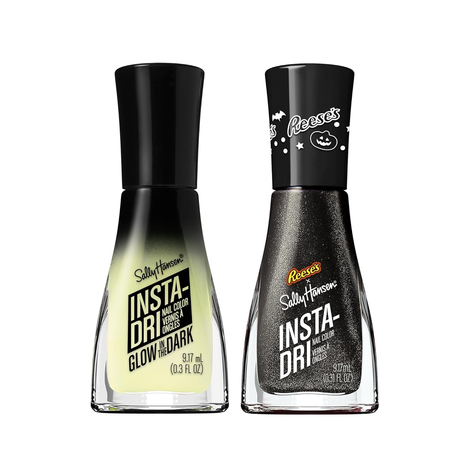 Sally Hansen Insta-Dri, Fa-Boo-Lous & Reese'S Pb&C Duo, Nail Polish Quick Dry, One-Coat Application, Doesn'T Chip, Long-Lasting, Perfect For On The Go, 0.6Oz