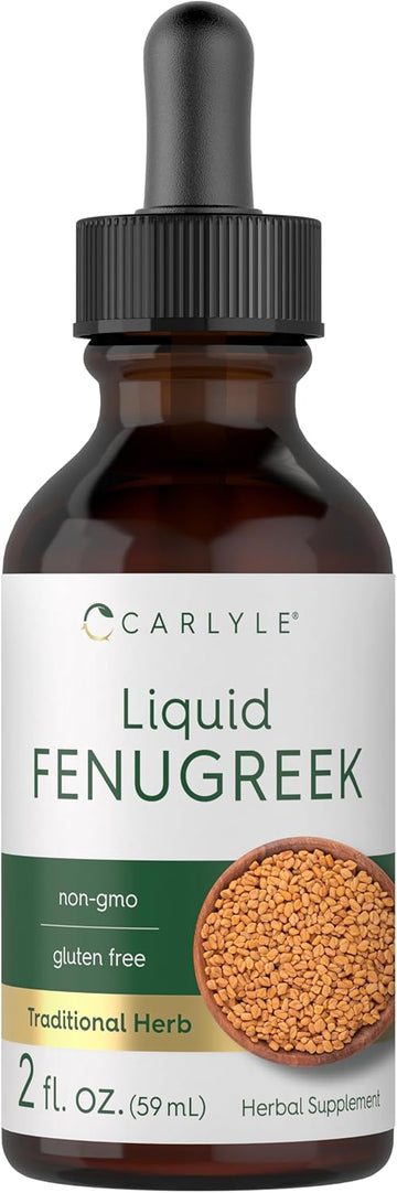 Carlyle Fenugreek Extract Liquid | 2 Fl Oz | Vegetarian Tincture | Non-Gmo, Gluten Free | Traditional Herbal Supplement Drops