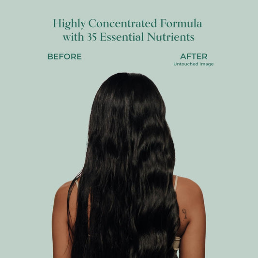 Shaz & Kiks Essential Prewash Mask For Fine, Thin To Medium Hair | Scalp & Hair Mask Delivering 35+ Essential Nutrients To Build Long-Term Health | Stimulate Growth & Thicken Fine Strands, 3.04 Oz