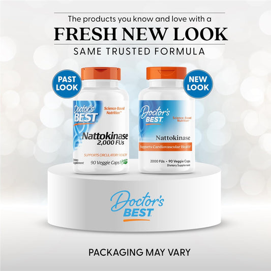 Doctor'S Best Nattokinase, Non-Gmo, Vegan, Gluten Free, 270 Veggie Caps