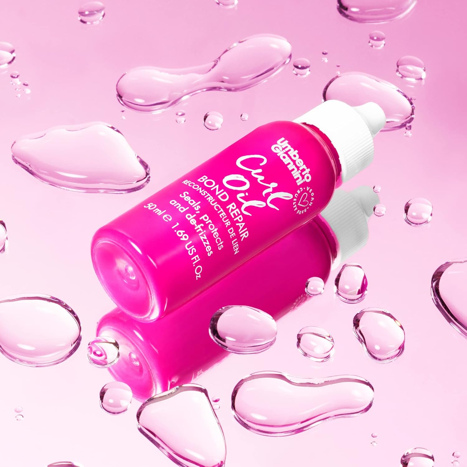Umberto Giannini Curl Oil Bond Repair - Defrizz and Repair Hair Oil for Waves, Curls and Coils. Vegan and Cruelty Free 50ml : Amazon.co.uk: Beauty