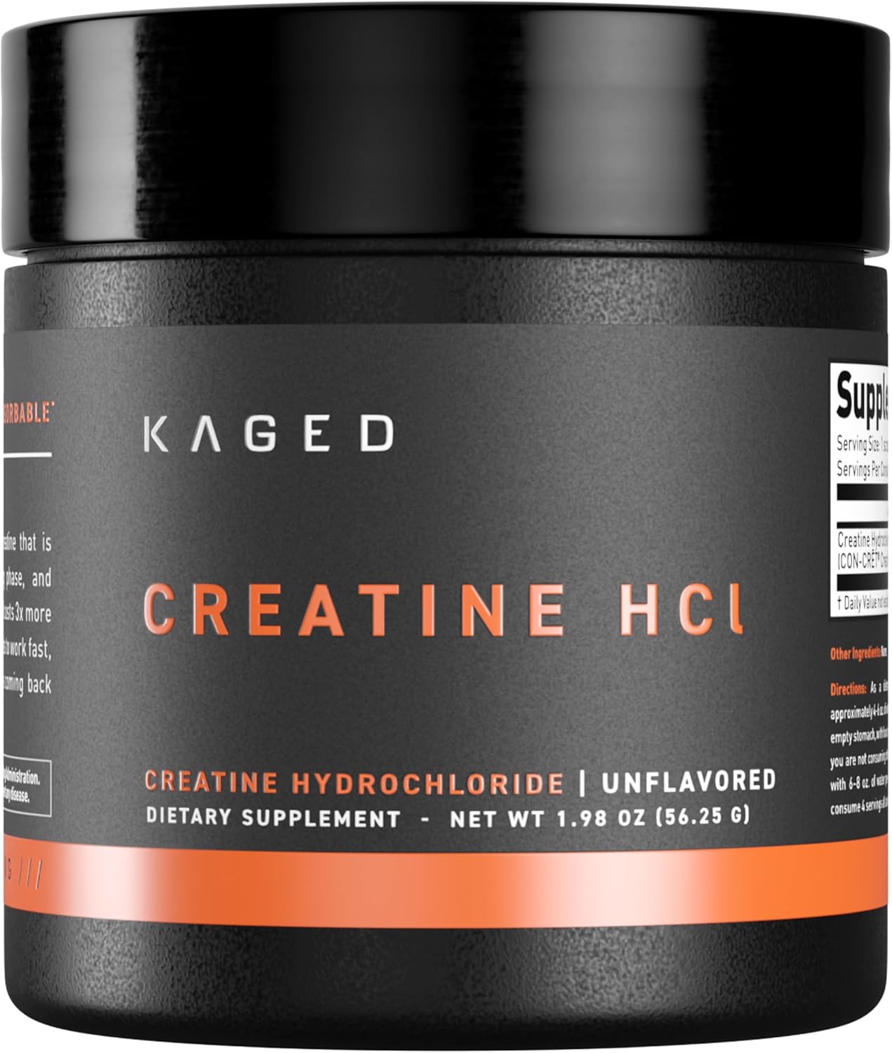 Kaged Creatine Hcl Powder, Lemon Lime, Muscle Building And Recovery Supplement, Patented Formula, Highly Soluble Powder, 75 Servings