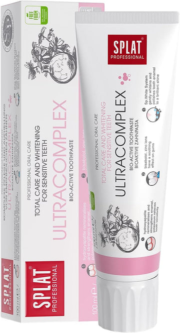 Splat® White Plus Toothpaste | Gentle Whitening & Enamel Protection | Sles Free 100G