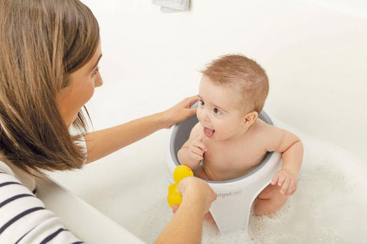 Angelcare - Baby Bath Seat - Soft Touch Support - Water Level Indicator - Fixation By Suction Cups - Pink