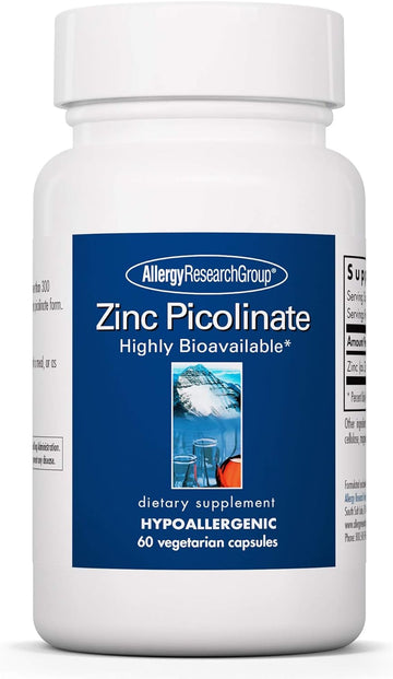 Allergy Research Group Zinc Picolinate Supplement - Supports Normal He