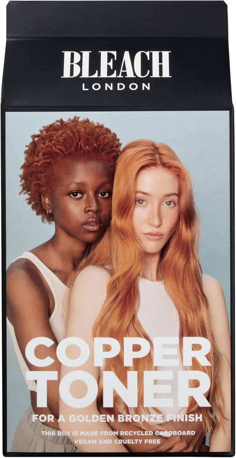 Bleach London Fade To Grey Toner Kit - Ammonia-Free Conditioning Toner For Steely Grey Finish - Ideal For Blonde Hair - With Smooth And Shine Complex (Complete Kit)