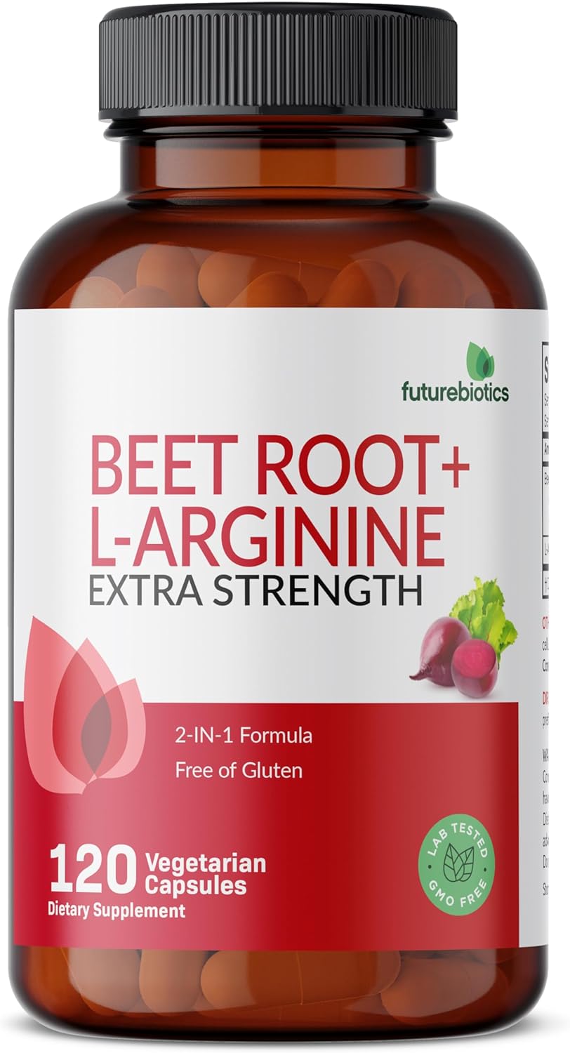 Futurebiotics Beet Root + L-Arginine, Non-Gmo, 120 Vegetarian Capsules : Health & Household