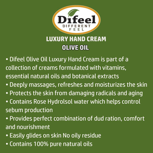Difeel Olive Hand Cream 1.5 Ounce