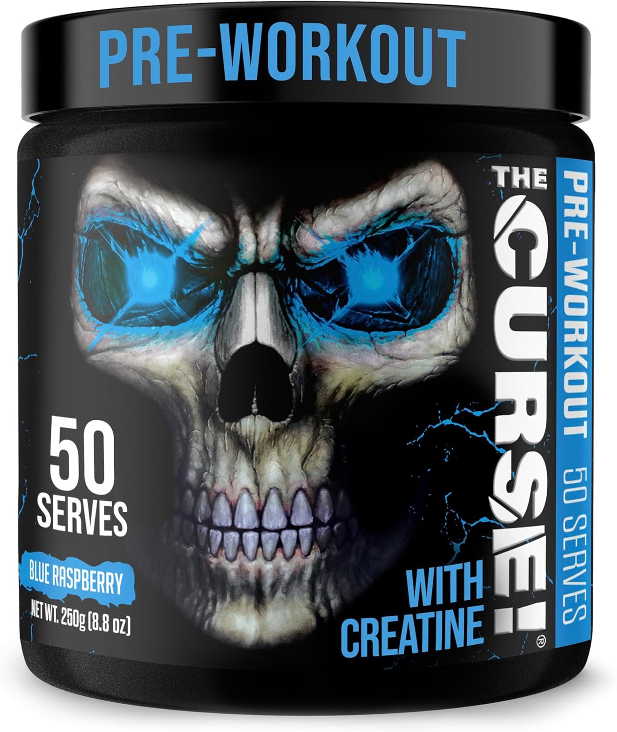 Jnx Sports The Curse! Pre Workout Powder For Men & Women, Caffeine, Beta-Alanine, Creatine, L-Citrulline, 50 Servings, Sour Candy Flavor – Boost Energy, Strength & Focus
