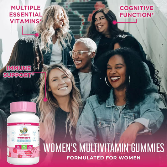 Maryruth Organics Women'S Multivitamin Gummies & Women'S Multivitamin Liposomal Bundle, Daily Vegan Supplement Hair, Skin And Nail, Liquid Vitamins For Immune Support, Cognitive Health & Mood Balance