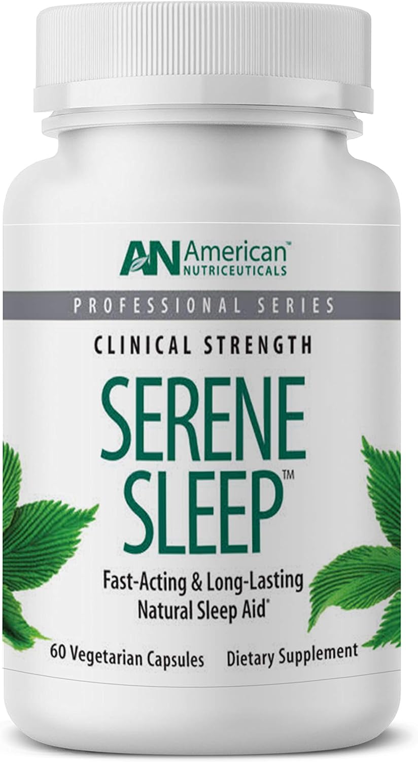 American Nutriceuticals ? Serene Sleep ? 60 Capsules ? Natural Multi?Faceted ? Fast Acting & Long Lasting