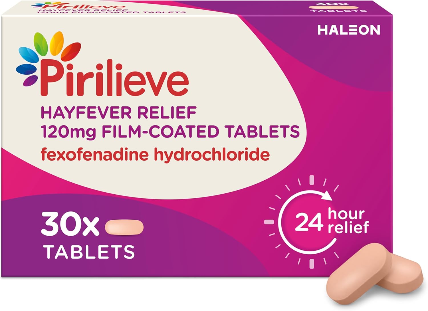Pirilieve Hayfever Relief 120 Mg Film-Coated Tablets