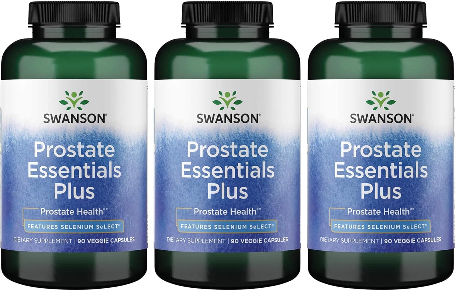 Swanson Prostate Essentials Plus 90 Veg Capsules (3 Pack)