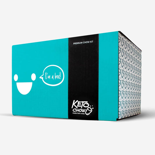 Keto Chow Premium Kit | Keto Meal Replacement Shake Powder | Nutritionally Complete | Low Carb Shakes | Delicious Easy Meal Substitute | Protein Rich Keto Food You Choose The Fat | Single Meal Samples