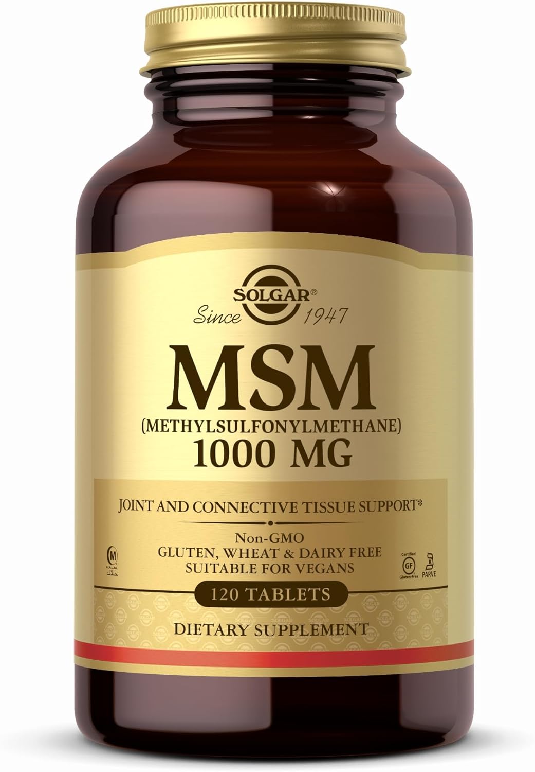 Solgar Msm 1000 Mg - 120 Tablets - Supports Joints & Connective Tissue
