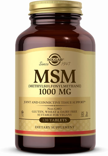 Solgar MSM 1000 mg - 120 Tablets - Supports Joints & Connective Tissue