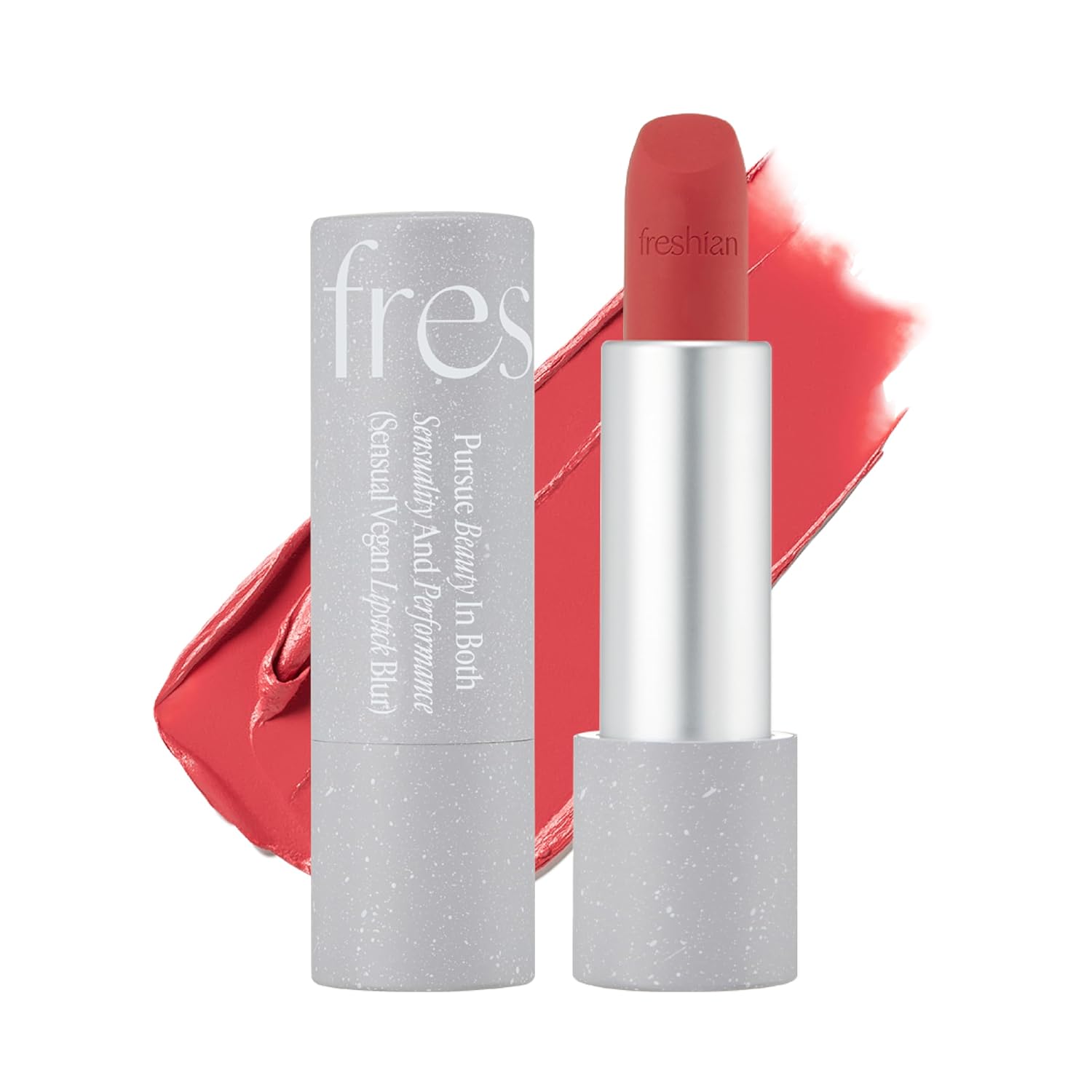 Sensual Vegan Lipstick Blur (07 Touch, 0.12Oz) - Long-Lasting Formula, Lightweight Matte Lipstick, Korean Makeup. Shea Cocoa Butter, Vegan