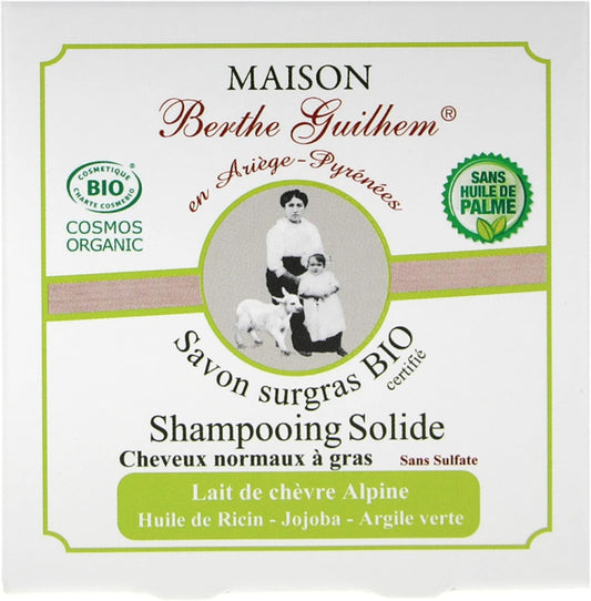 Maison Berthe Guilhem Organic Solid Shampoo Normal To Oily Hair 100 G