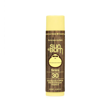 Sun Bum Spf 30 Sunscreen Lip Balm | Vegan And Cruelty Free Broad Spectrum Uva/Uvb Lip Care With Aloe And Vitamin E For Moisturized Lips | Banana Flavor | 0.15 Oz