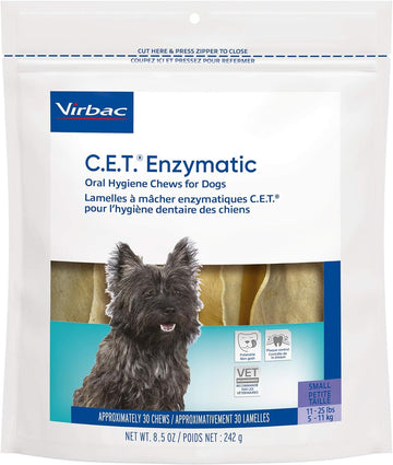 Virbac C.E.T. Enzymatic Oral Hygiene Chews for Dogs Beef 8.5 ounces