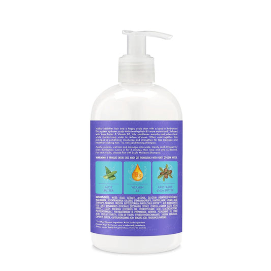 SheaMoisture Scalp Moisture Conditioner Aloe Butter & Vitamin B3 for Moisturized Hair Fair Trade, Sulfate-Free 13oz