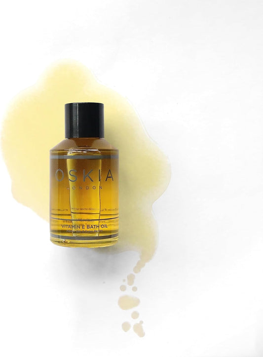Oskia Vitamin E Bath Oil – Soothing Bath Oil With Vitamin E, Almond Oil & Chamomile For Hydrated, Soft Skin – 200Ml