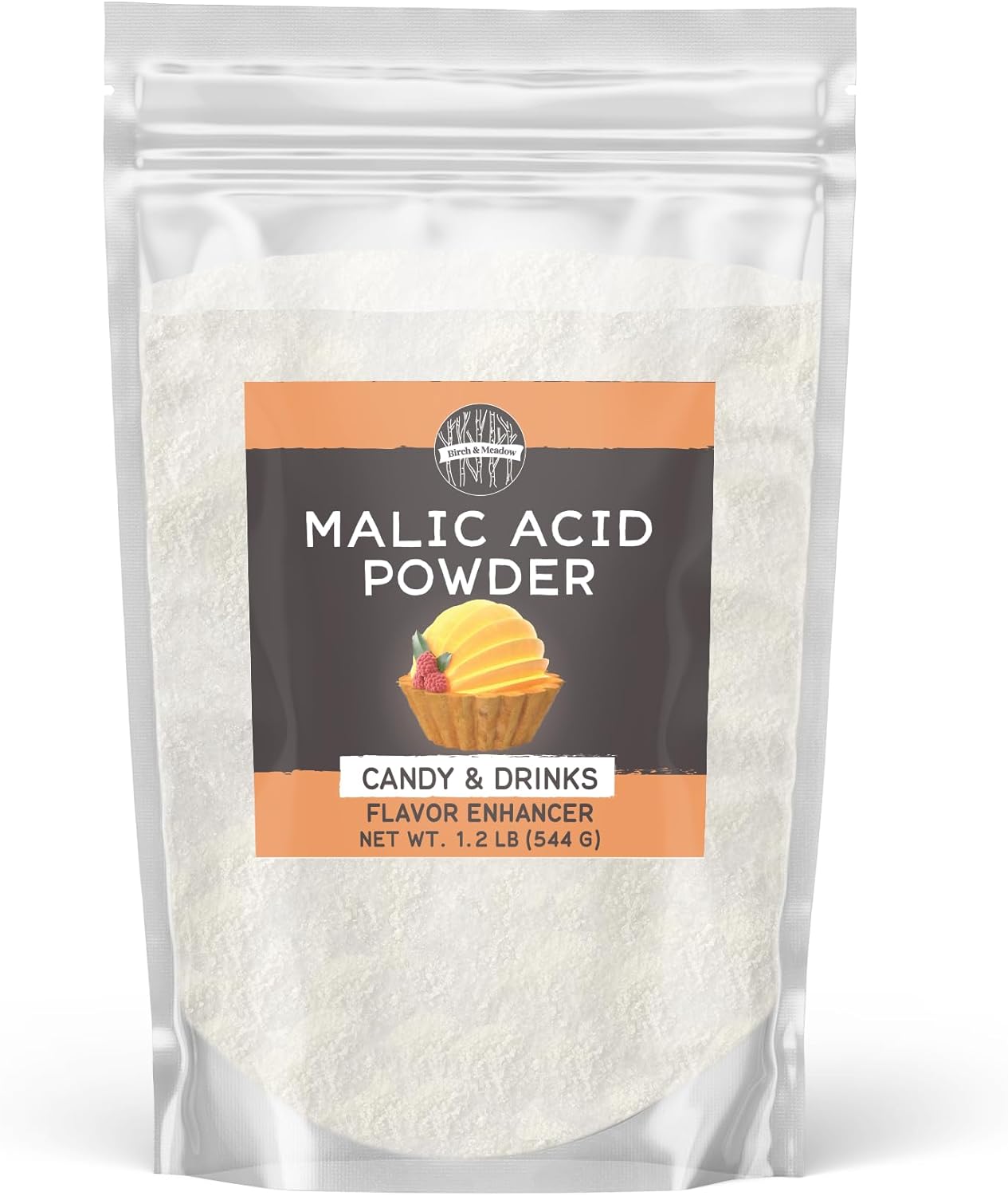 Birch & Meadow Malic Acid Powder, 1.2 Lb, Flavor Enhancer, Sour Candies