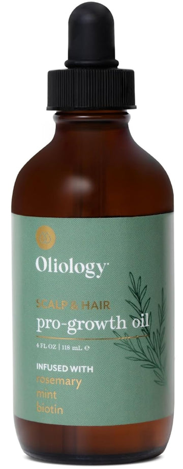 Oliology Scalp & Hair Oil – Nourishing & Strengthening Formula With Rosemary Mint & Biotin | Lightweight & Non-Greasy | Adds Shine & Hydration | 4 (Fl Oz)
