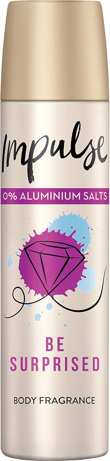 Impulse Deodorant Spray Be Surprised Aluminium Free Cream 75 Ml (Pack Of 6)