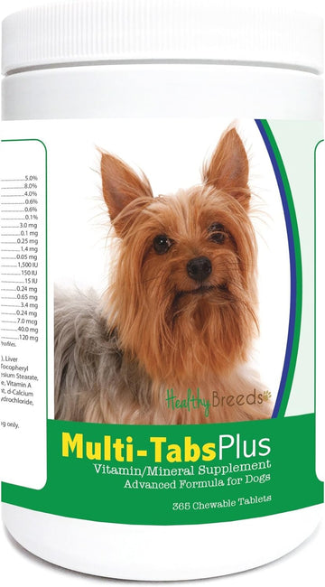 Healthy Breeds Silky Terrier Multi-Tabs Plus Chewable Tablets 365 Count : Pet Supplies