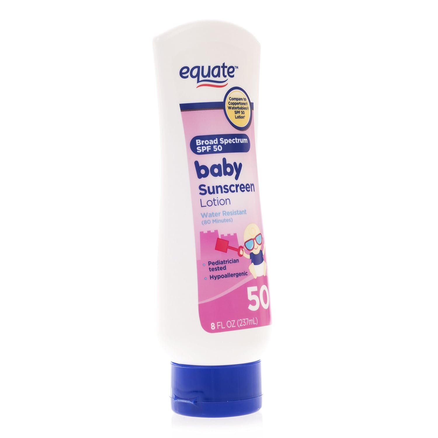 Equate Baby Sunscreen Spf 50 Compare To Coppertone Waterbabies By Equatw : Baby