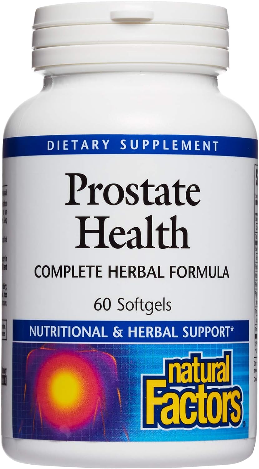 Natural Factors, Prostate Health Formula, Herbal Support for a Healthy Prostate with Saw Palmetto and Turmeric, 60 softgel (60 servings) : Health & Household