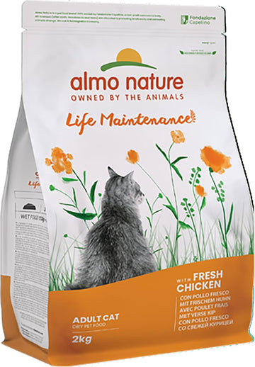 Almo Nature Life Maintenance Dry Cat Food with Chicken and Rice - 2kg?63124