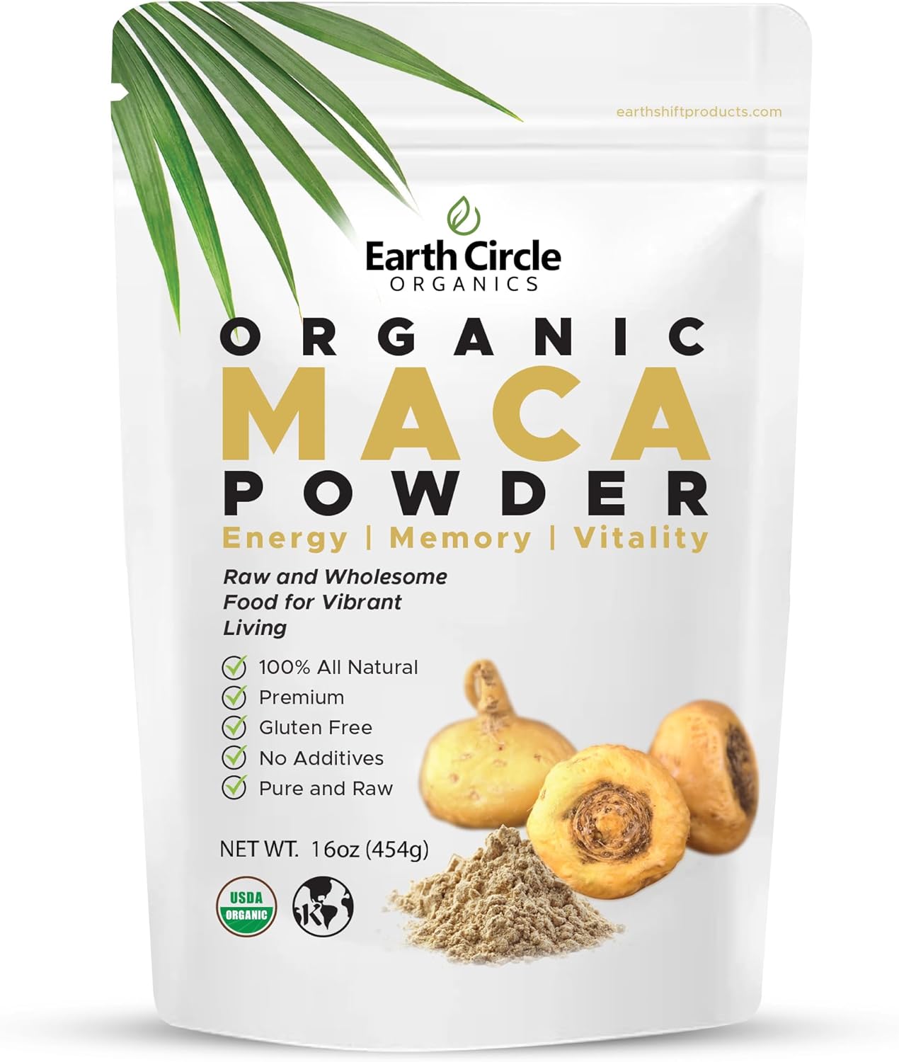 Organic Yellow Maca Root Powder, Natural Superfood, Helps With Energy, Weight, And Women'S Fertility - Usda & Vegan Certified - 1 Pound