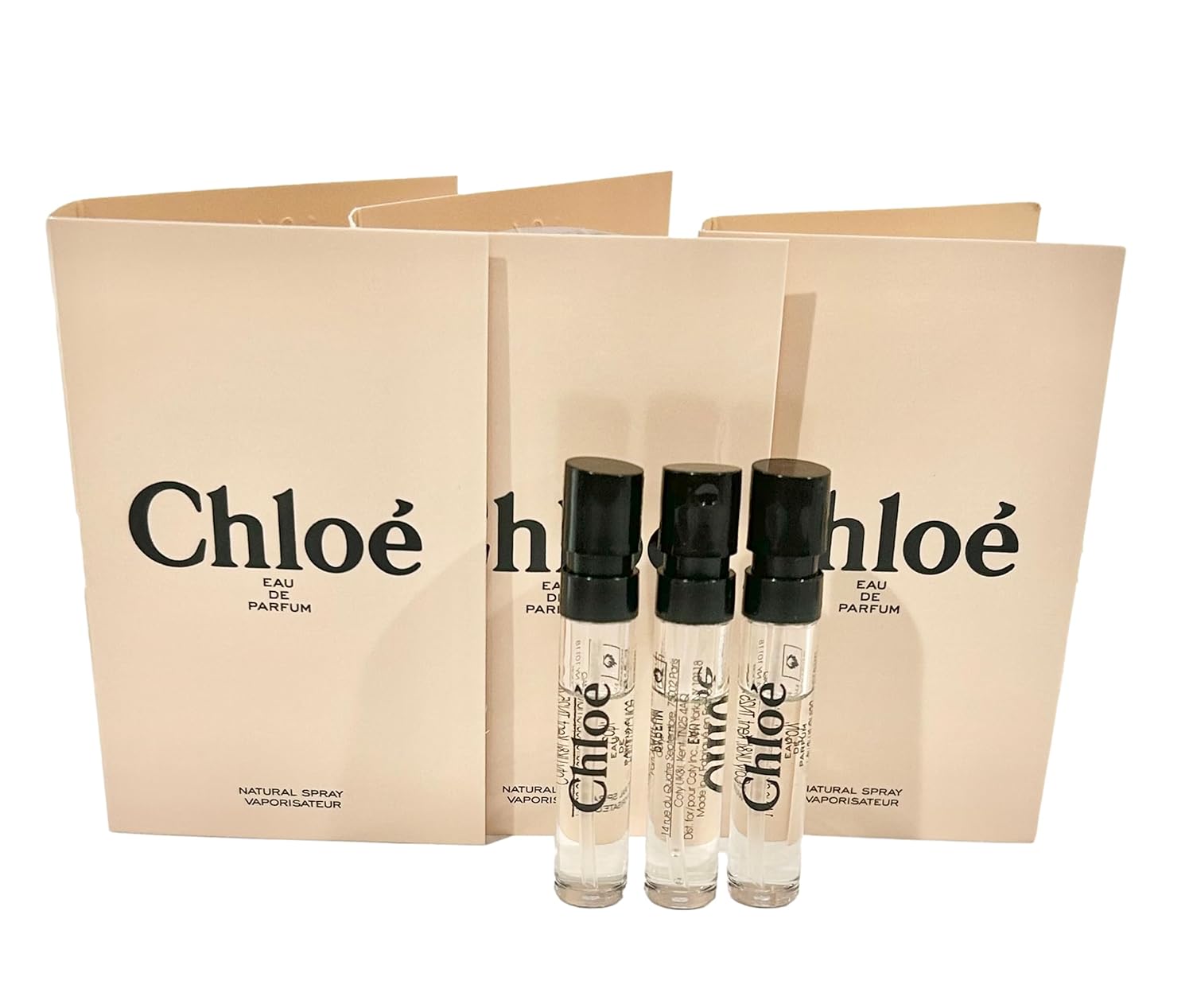 Chloe Eau De Parfum Sample Perfume Women Spray 1.2 Ml / 0.04 Oz - Set Of 3 : Beauty & Personal Care