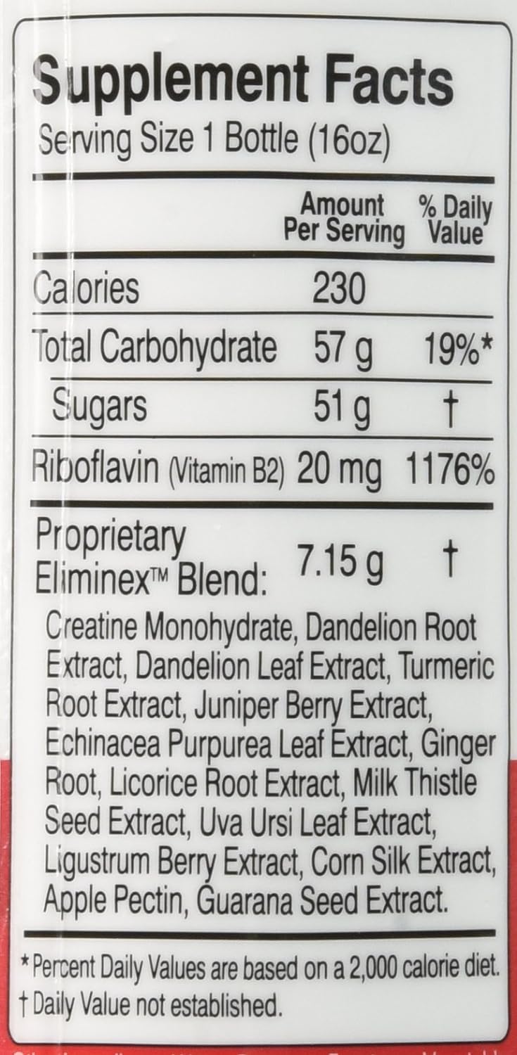 Herbal Clean QCarbo16 Same-Day Premium Detox Drink, Tropical Flavor, 16 Fl Oz : Health & Household